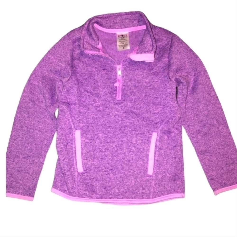 5/$25 Athletic works size XS (4-5) purple pull over jacket